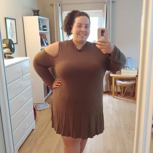 3/$50 Lovesick 4X/5X army green dress